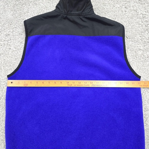 Vintage LL Bean Vest Mens Medium Purple Full Zip USA Outdoors Hiking READ - Picture 7 of 9